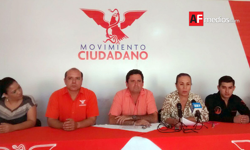 Rueda de prensa Movimiento ciudadano, Leoncio Morán 