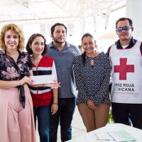 Gaby Benavides entrega apoyo a la Cruz Roja - AFmedios