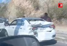 Reportan carambola vehicular en acceso a Barrio V del Valle, Manzanillo