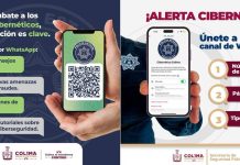SSP invita a unirse al canal de la Policía Cibernética Colima; alerta sobre fraudes y estafas