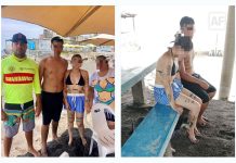 Guardavidas de la UEPC Colima rescataron a tres personas en playa El Paraíso
