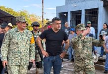 Presidente Riult Rivera y Corporaciones de Seguridad unen esfuerzos en macro brigada de limpieza y rescate de espacios públicos en El Mezcalito.