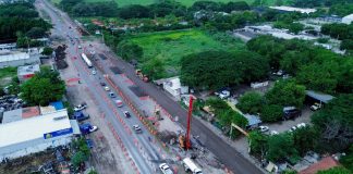 Gobernadora supervisa avance en construcción del Paso Superior ‘Arco Sur’