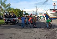 Coloca VdeA 20 toneladas de asfalto por semana en programa de bacheo