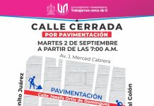 Por repavimentación, calle Josefa Ortiz de Domínguez en VdeA estará cerrada