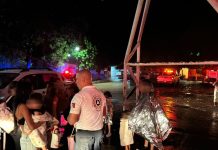 Rescatan a 16 personas atrapadas por la crecida del río en Jala, Coquimatlán