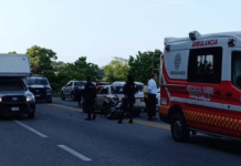 Motociclista fallece en accidente en carretera Manzanillo a Cihuatlán