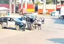 Reportan choque entre motocicleta y vehículo de seguridad privada dentro del puerto