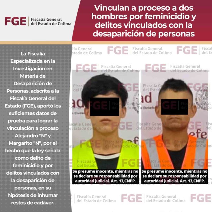feminicidio vinculados dos hombres