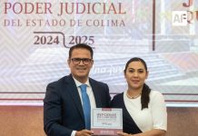 Gobernadora de Colima acudió al informe 2024-2025 del Tribunal Superior de Justicia del Estado