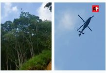 Llega apoyo aéreo de la Secretaría de Marina para operativo de rescate en Villa de Álvarez