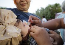 Sector Salud aplica la vacuna contra la poliomielitis en el Estado de Colima