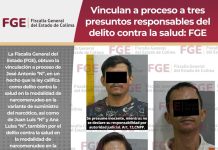 Vinculan a proceso a tres presuntos responsables del delito contra la salud: FGE