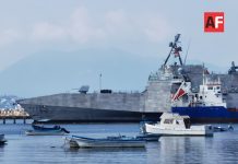 Buque de guerra estadounidense Pierre hace escala en Manzanillo; abastece combustible