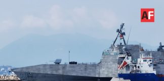 Buque de guerra estadounidense Pierre hace escala en Manzanillo; abastece combustible