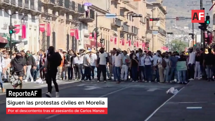 Protestas civiles en Morelia Michoacán