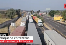 Productores y transportistas mantienen ocho bloqueos carreteros en Michoacán; suman 24 horas de protestas
