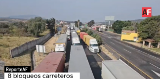 Productores y transportistas mantienen ocho bloqueos carreteros en Michoacán; suman 24 horas de protestas
