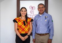 Indira Vizcaíno recibe a nuevo titular de Asipona; reitera colaboración entre Gobierno y autoridad portuaria