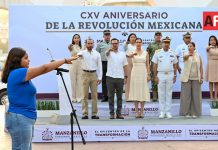 Encabeza Rosi Bayardo ceremonia por el 115º Aniversario de la Revolución Mexicana