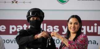 Indira Vizcaíno invierte más de 100 mdp en vehículos y equipo para fortalecer labores de seguridad y justicia en Colima