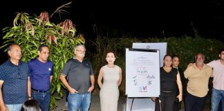 Entrega Tey alumbrado público en el jardín de Las Lagunas II