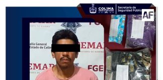 SSP: Policía Estatal detiene en Colima a sujeto con gran cantidad de droga
