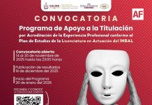 INBAL y Cultura Colima abren convocatoria para titulación por trayectoria profesional para profesionales del teatro