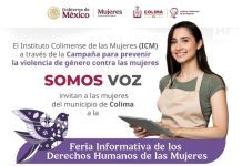 ICM ofrecerá Feria de los Derechos Humanos de las Mujeres en la colonia Gustavo Vázquez de Colima