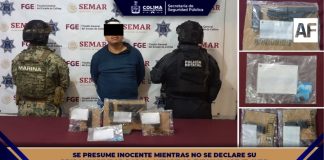 Policía Estatal de Colima frustra robo de vehículo y detiene a individuo con arma de fuego