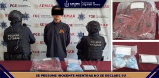 SSP asegura droga y detiene a masculino durante operativo en el municipio de Colima