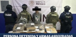 Policía de Manzanillo detiene a hombre armado durante patrullaje nocturno