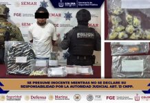 Informa SSP Colima la detención de un masculino con 200 dosis de droga, en Villa de Álvarez