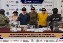 Mujer y hombre son detenidos con droga y arma de fuego en operativo conjunto en Colima: SSP