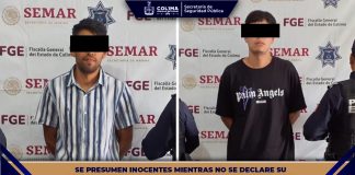 SSP Colima detiene a dos hombres por presunta violencia familiar