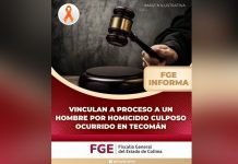 Vinculan a proceso a un hombre por homicidio culposo ocurrido en Tecomán
