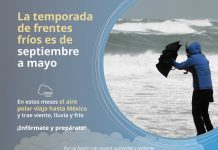 Gobierno de México exhorta a mantener medidas de autoprotección ante lluvias y nuevo frente frío