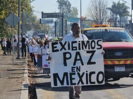 “Queremos paz, queremos libertad”: familias protestan este sábado en Uruapan