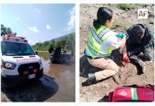 Vehículo todo terreno vuelca en brecha del río de Picachos; un lesionado fue auxiliado por paramédicos del CRUM