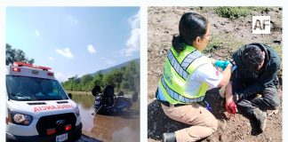 Vehículo todo terreno vuelca en brecha del río de Picachos; un lesionado fue auxiliado por paramédicos del CRUM