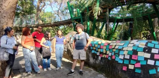Realizan estudiantes de Artes Visuales proyectos de arte público en el parque regional “Griselda Álvarez”
