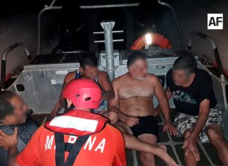 Marina rescata a cuatro personas en peligro de ahogamiento en Bahía de Banderas, Nayarit