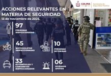 Implementan “Operación Coliman” hubo ya 10 detenidos y reforzamiento de seguridad en todo el estado