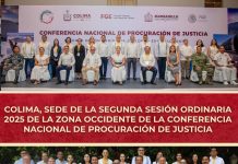 Colima, sede de la Segunda Sesión Ordinaria 2025 de la Zona Occidente de la Conferencia Nacional de Procuración de Justicia
