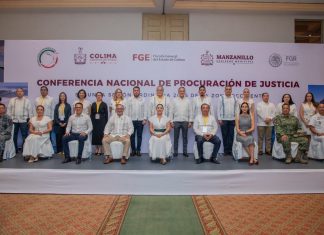 Gobernadora Indira Vizcaíno inaugura la 2ª Sesión de la Conferencia Nacional de Procuración de Justicia, en Manzanillo
