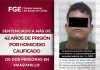 Sentenciado a más de 42 años de prisión por homicidio calificado de dos personas en Manzanillo