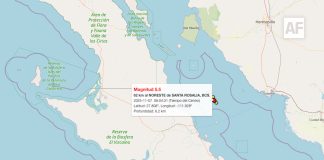 SSN registra un sismo de 5.5 en BCS este viernes 7 de noviembre
