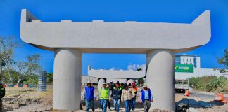 Autoridades federales revisan avances en la construcción del Arco Norte