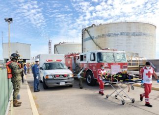 Marina refuerza capacidades de respuesta en Sinaloa y Campeche con simulacros de emergencia en instalaciones estratégicas
