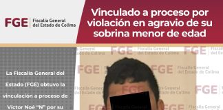 Vinculado a proceso por violación en agravio de su sobrina menor de edad